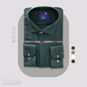 پیراهن کنفی دکمه مخفی مردانه مدل دیبانو 1911